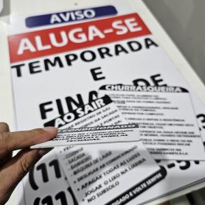 Placa PS Adesivada PSI tri camada por metro colorido Vinil adesivo impresso corte reto 