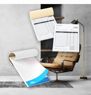Receituário e talão offset 90 gramas 15x21 colorido  blocagem com 100 folhas 